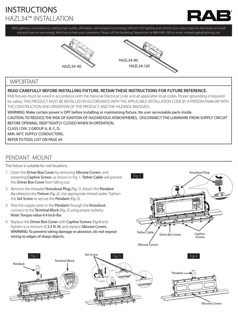RAB HAZL34-40 User manual