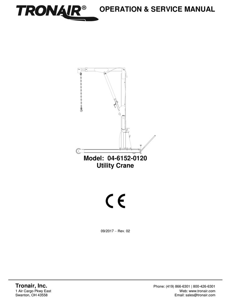Tronair 04-6152-0120 Operation & service manual