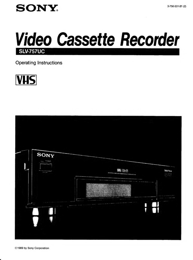 Sony SLV-757UC operating instructions
