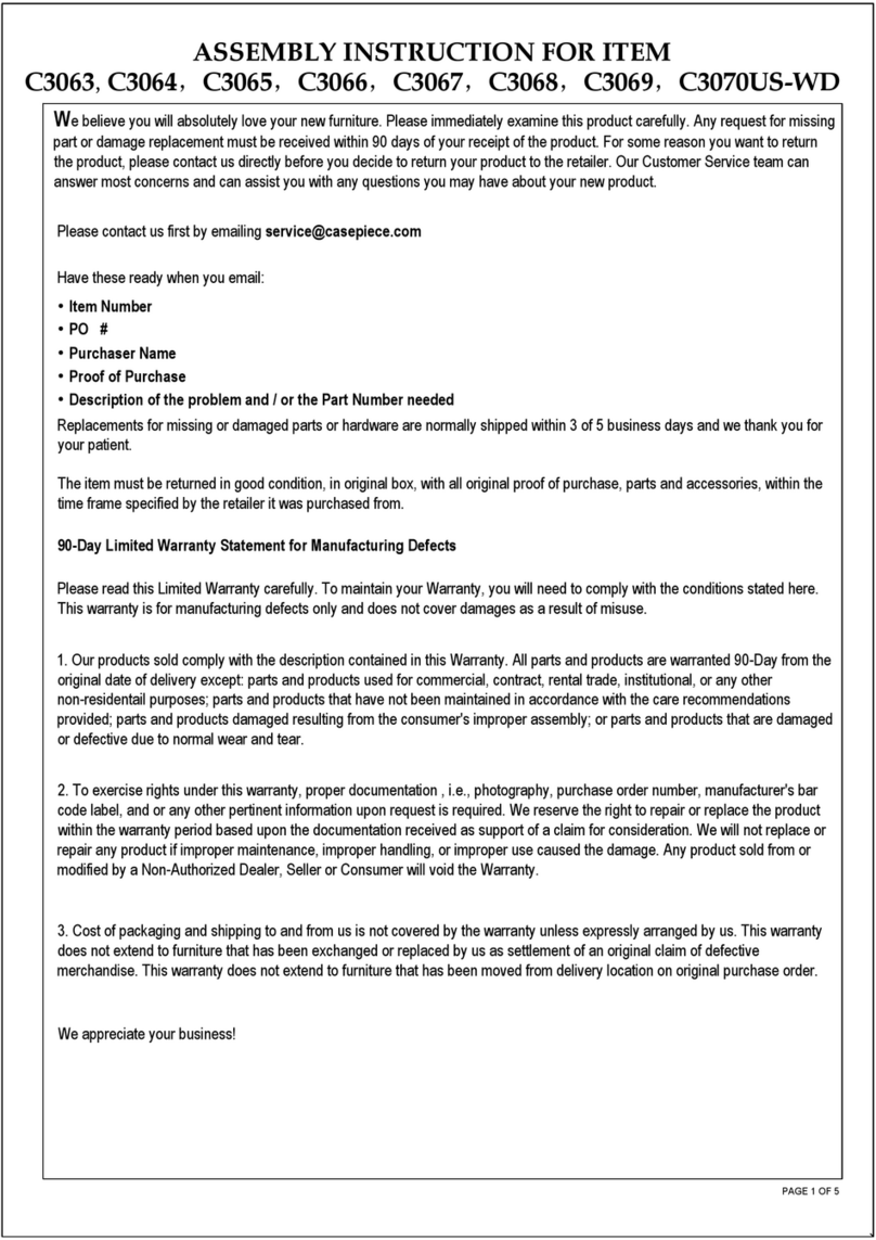 BED BATH & Beyond C3063 User manual BED BATH & Beyond C3063 User manual
