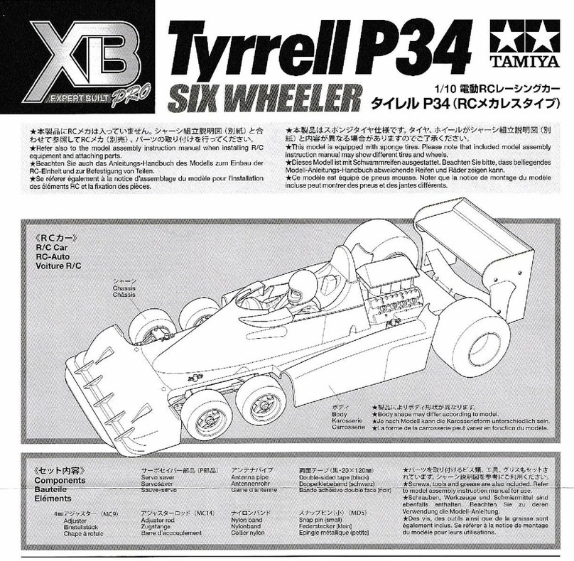 Tamiya XB Tyrrell P34 User manual