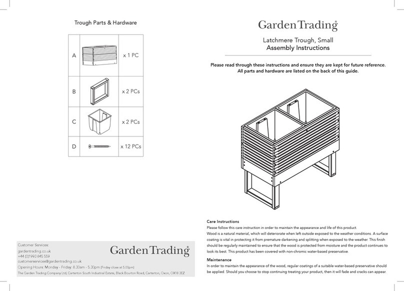 Garden Trading Latchmere Trough User manual