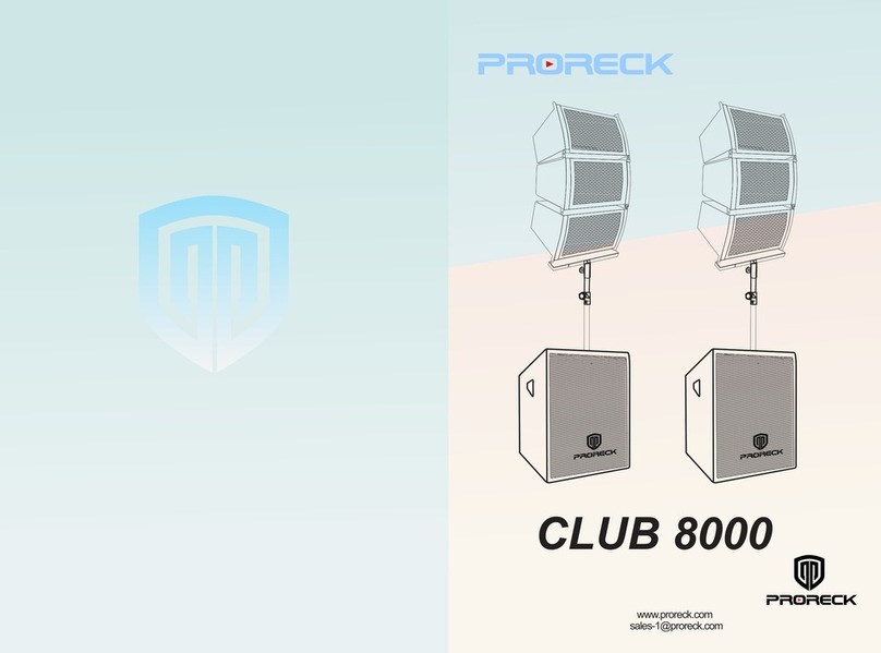 PRORECK CLUB 8000 quick start guide