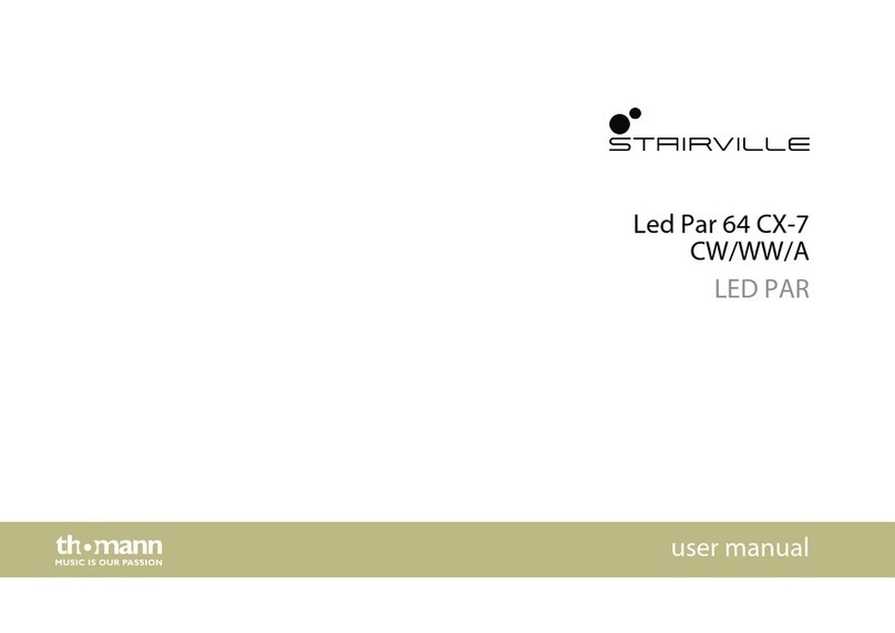 thomann STAIRVILLE Led Par 64 CX-7 CW/WW/A user manual