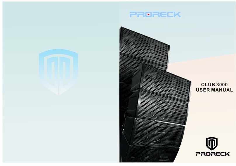 PRORECK CLUB 3000 user manual