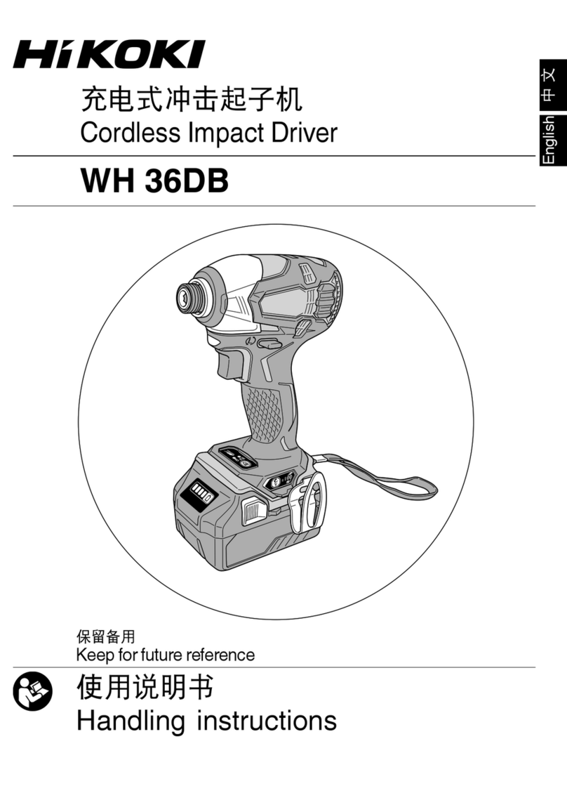 HIKOKI WH36DB User manual HIKOKI WH36DB User manual