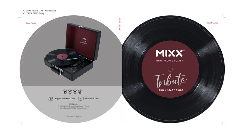 Mixx Tribute quick start guide