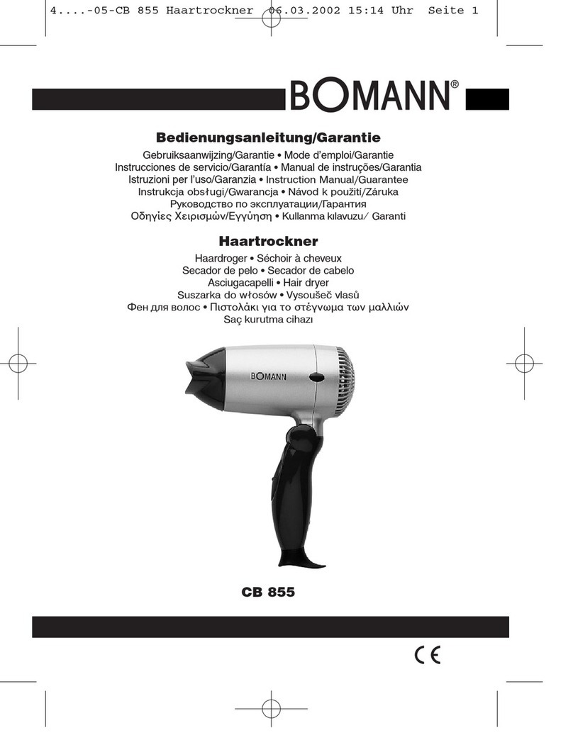 BOMANN CB 855 Technical specifications BOMANN CB 855 Technical specifications