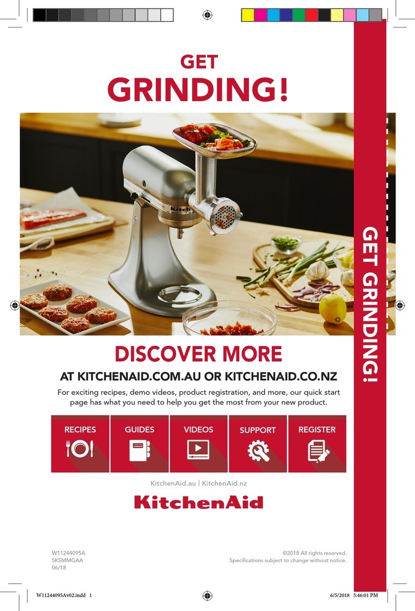 KitchenAid 5KSMMGAA User manual