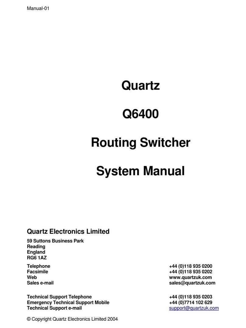 Quartz Q6400 System manual