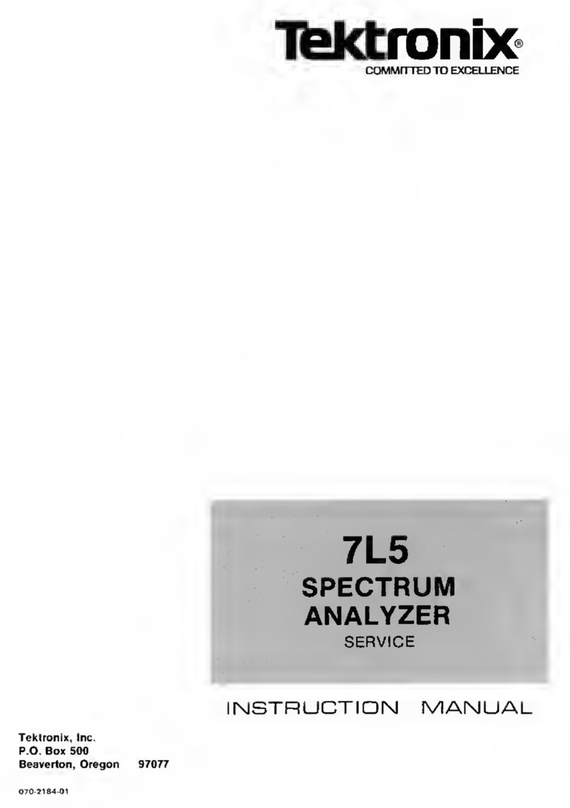 Tektronix 7L5 instruction manual