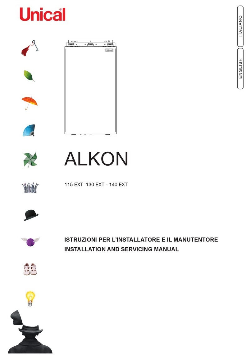 Unical ALKON 115 EXT Installation and Servicing Manual