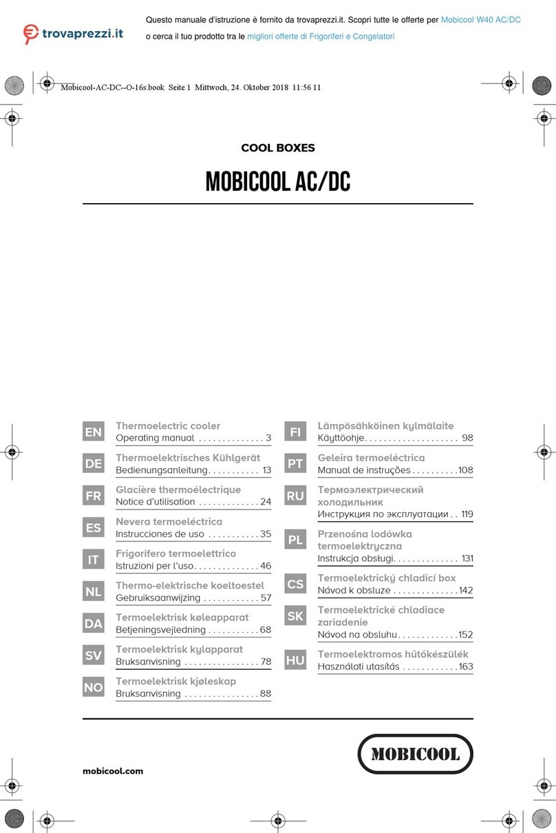 Mobicool W40 AC/DC operating manual
