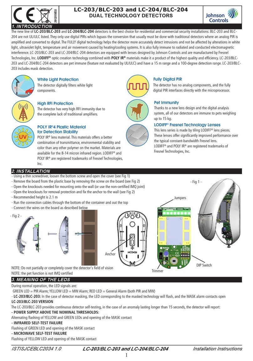 Johnson Controls LC-203 User manual