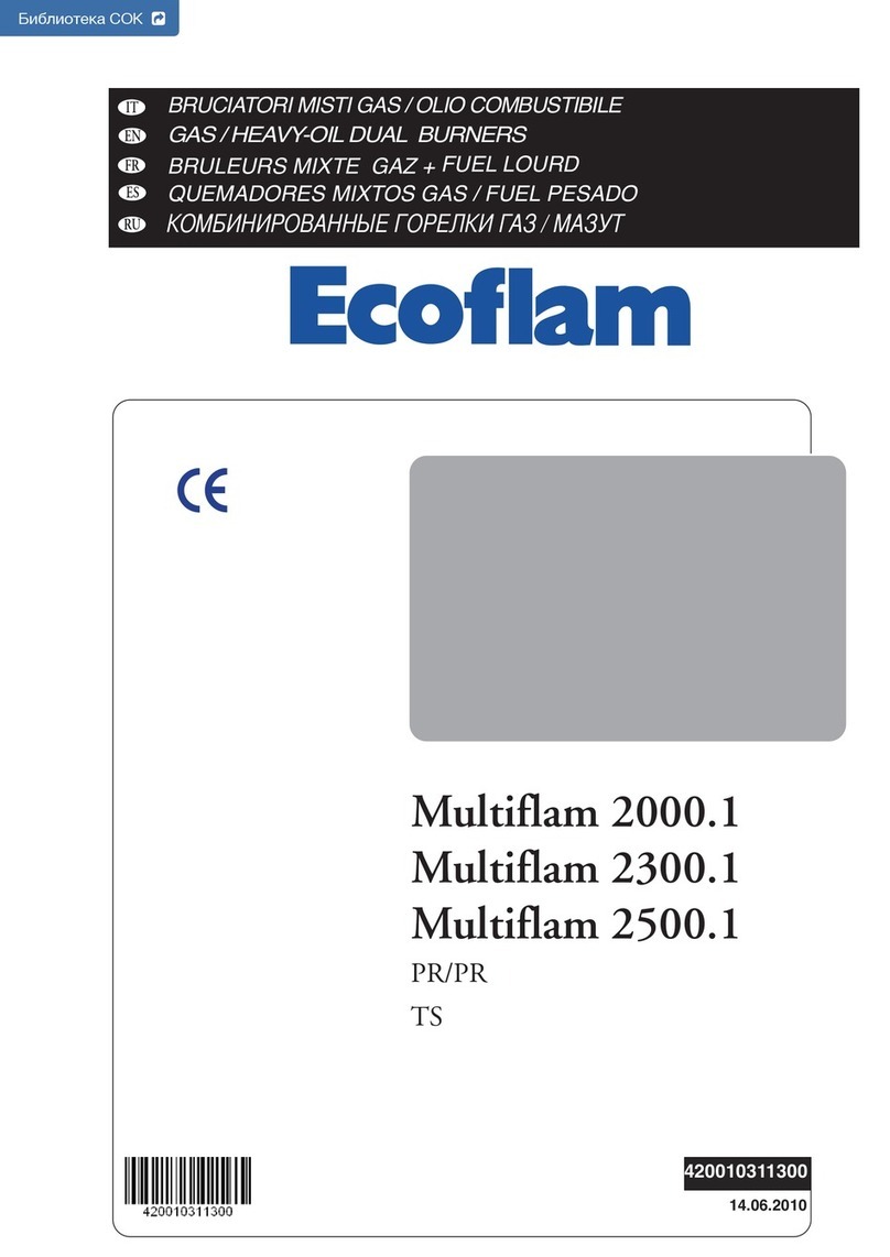 Ecoflam Multiflam 2000.1 User manual Ecoflam Multiflam 2000.1 User manual