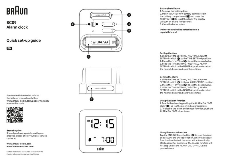 Braun BC09 User manual