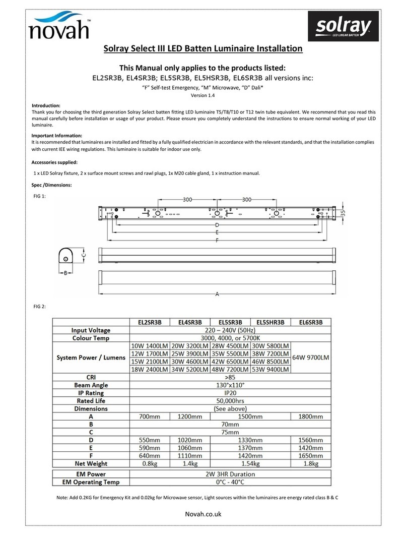 Novah Solray Select III Installation