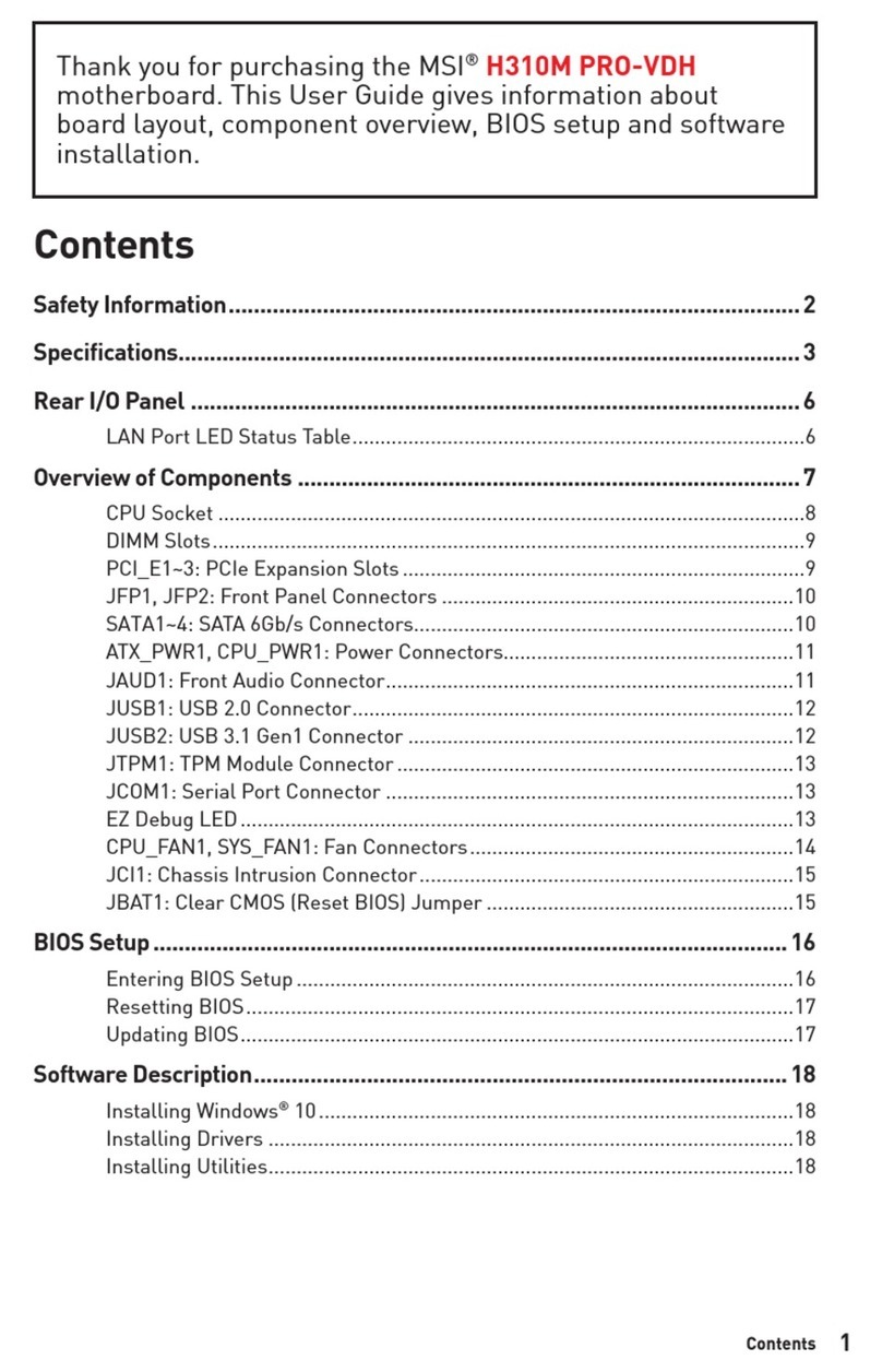 MSI H310M PRO-VDH User manual MSI H310M PRO-VDH User manual