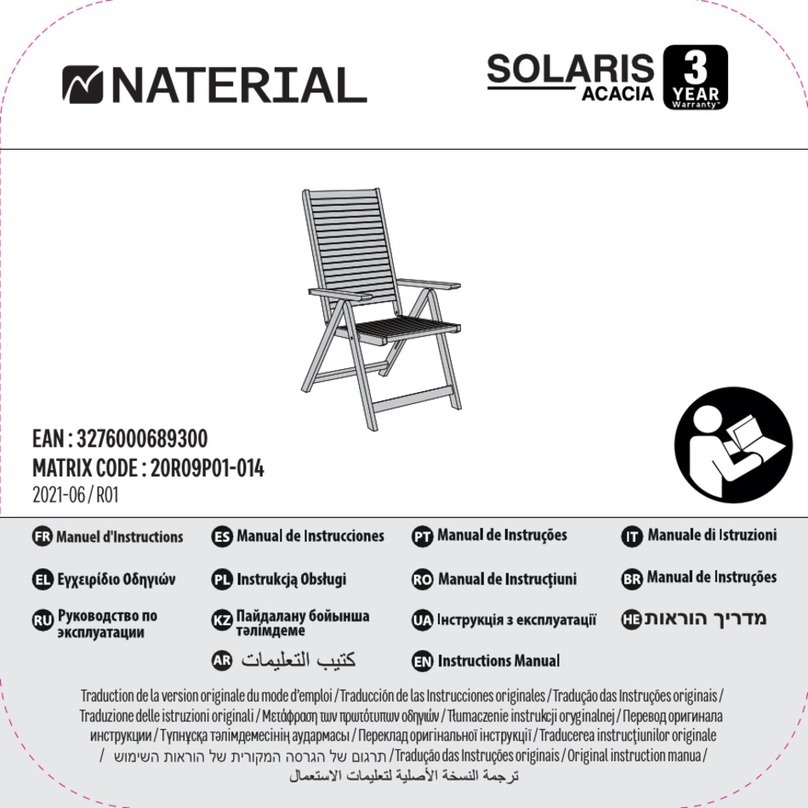 Naterial SOLARIS ACACIA 20R09P01-014 instruction manual