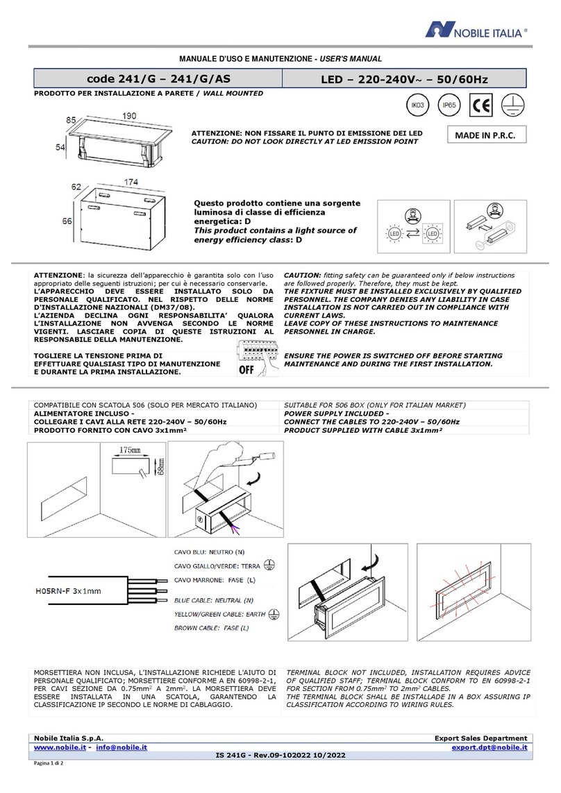 Nobile 241/G user manual Nobile 241/G user manual