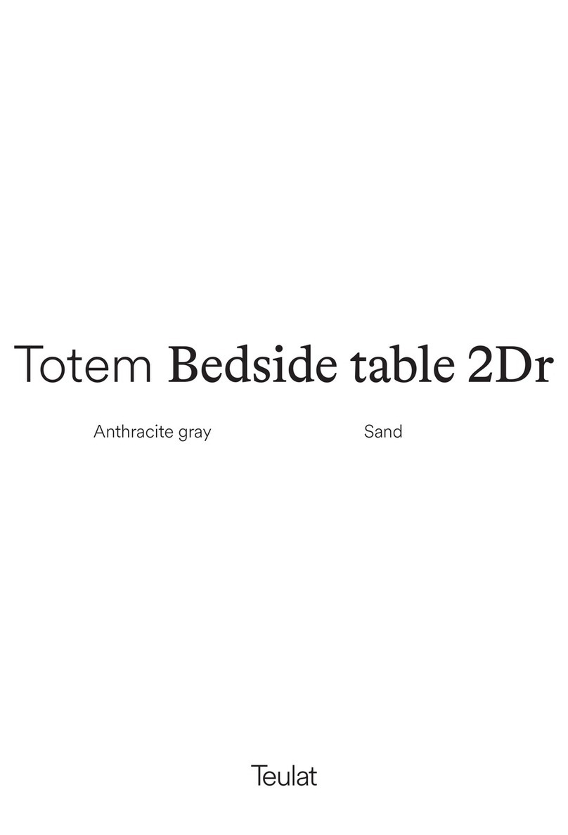 Teulat Totem Bedside table 2Dr 17313 TE User manual Teulat Totem Bedside table 2Dr 17313 TE User manual