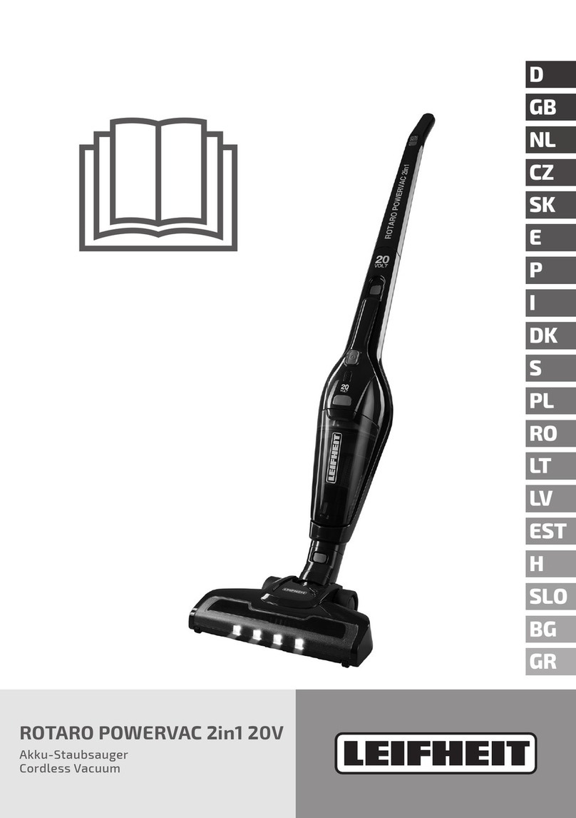 Leifheit ROTARO POWERVAC 2in1 20V manual
