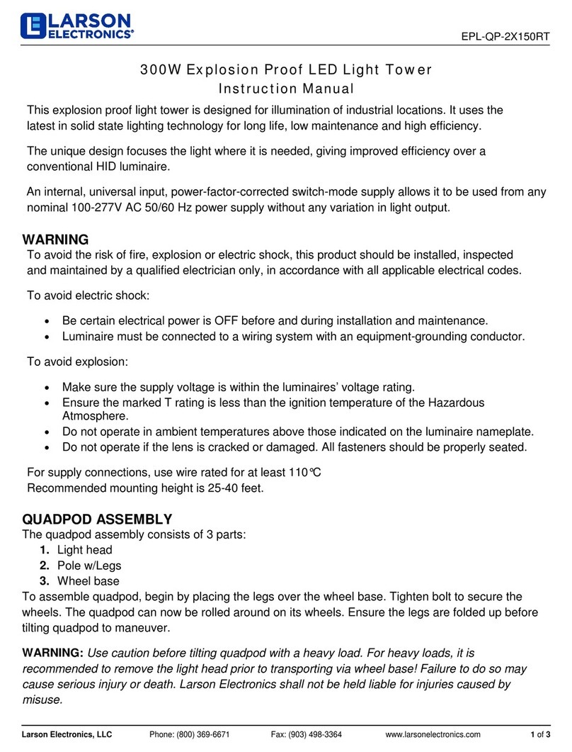 Larson Electronics EPL-QP-2X150RT instruction manual