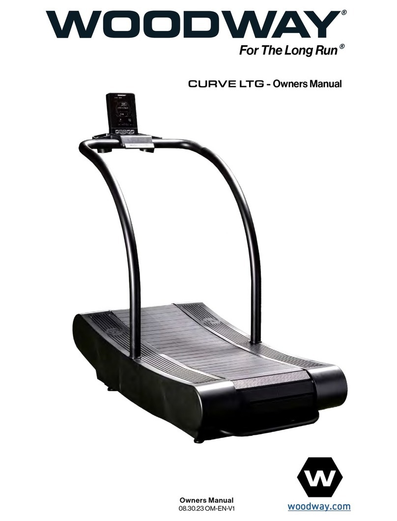 Woodway Curve LTG owner's manual