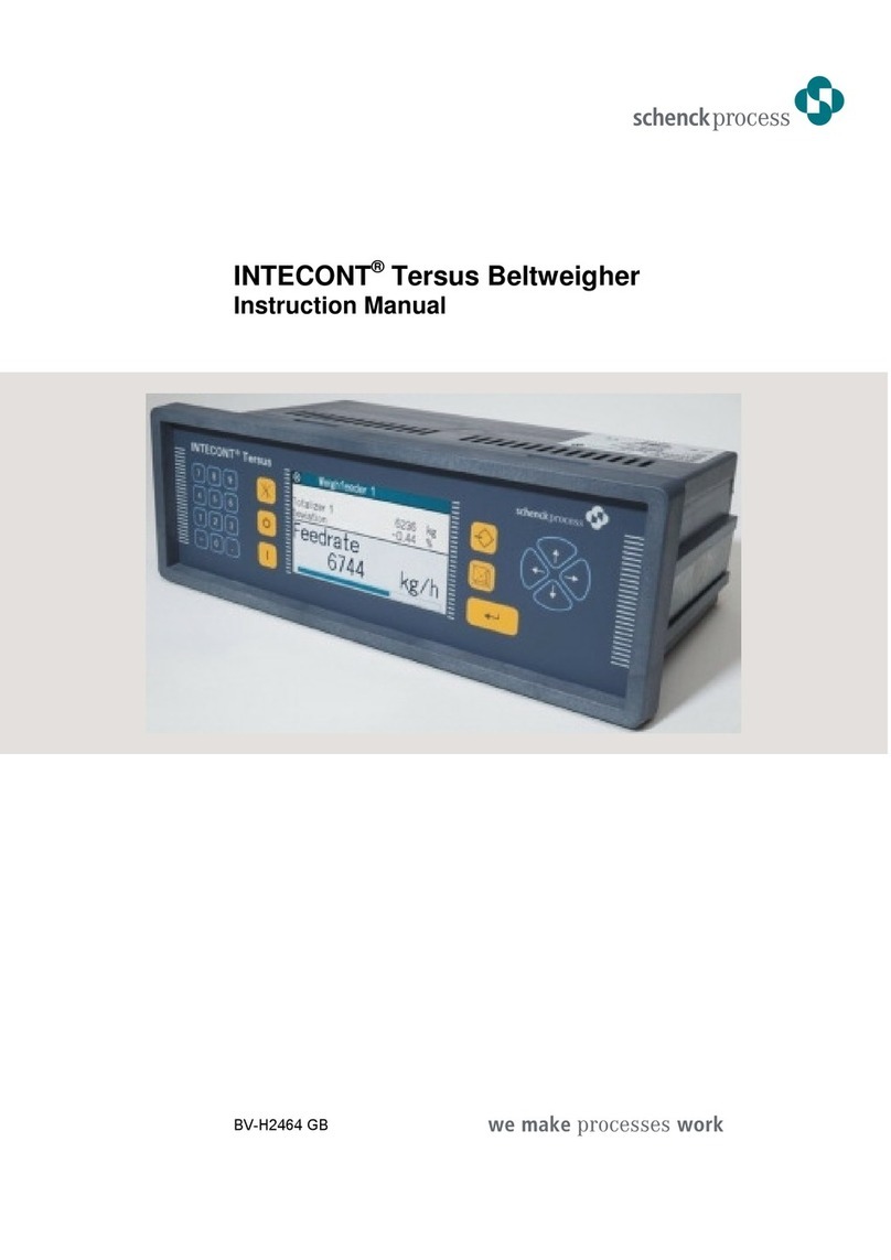 Schenck process Intecont Tersus Beltweigher instruction manual