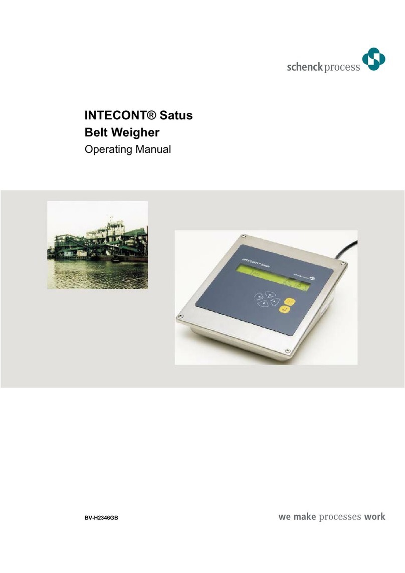 Schenck process Intecont Satus operating manual