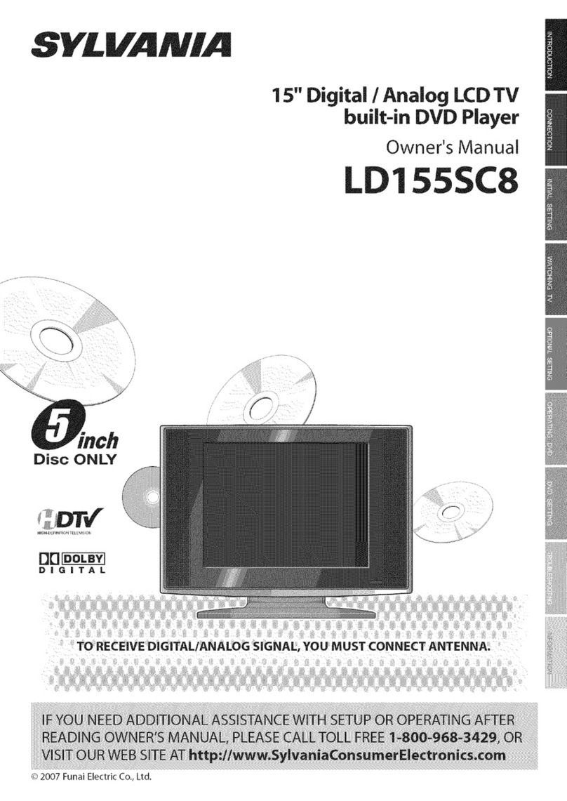 Sylvania LD155SC8 User manual