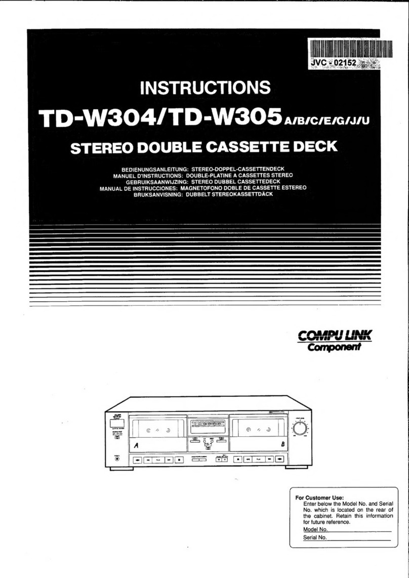 JVC COMPU LINK TD-W304 A User manual