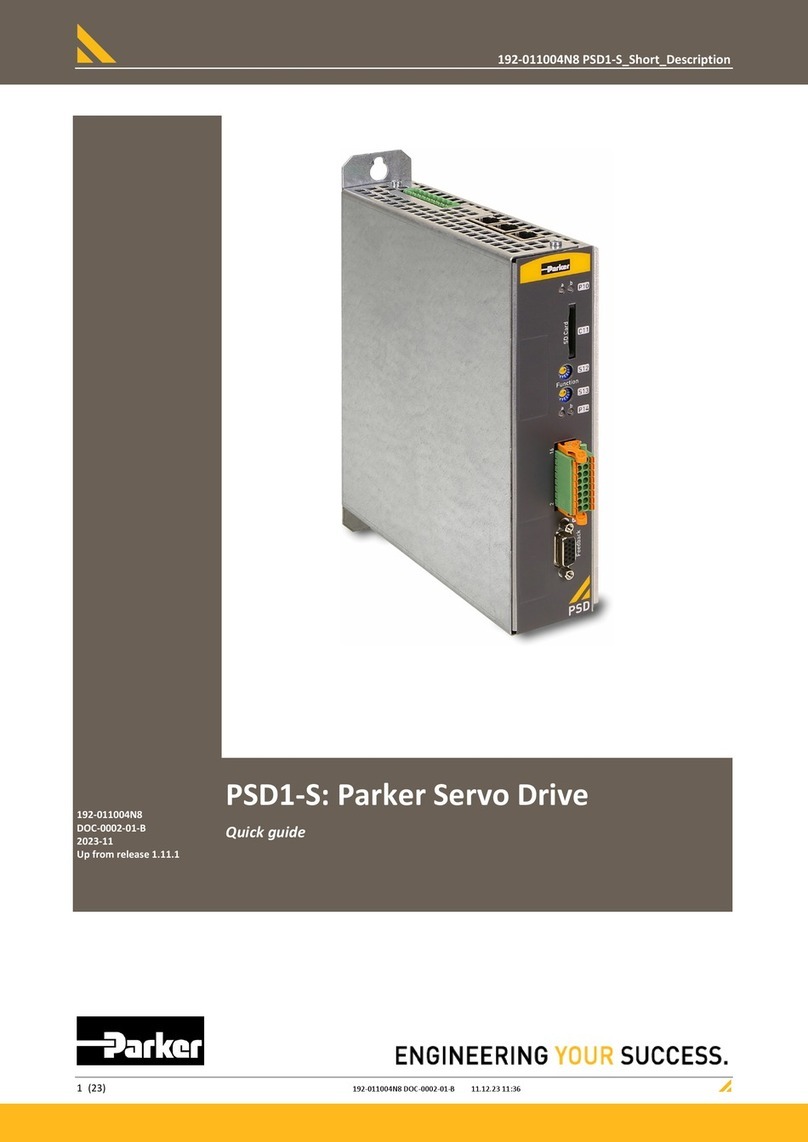Parker PSD1-S User manual Parker PSD1-S User manual