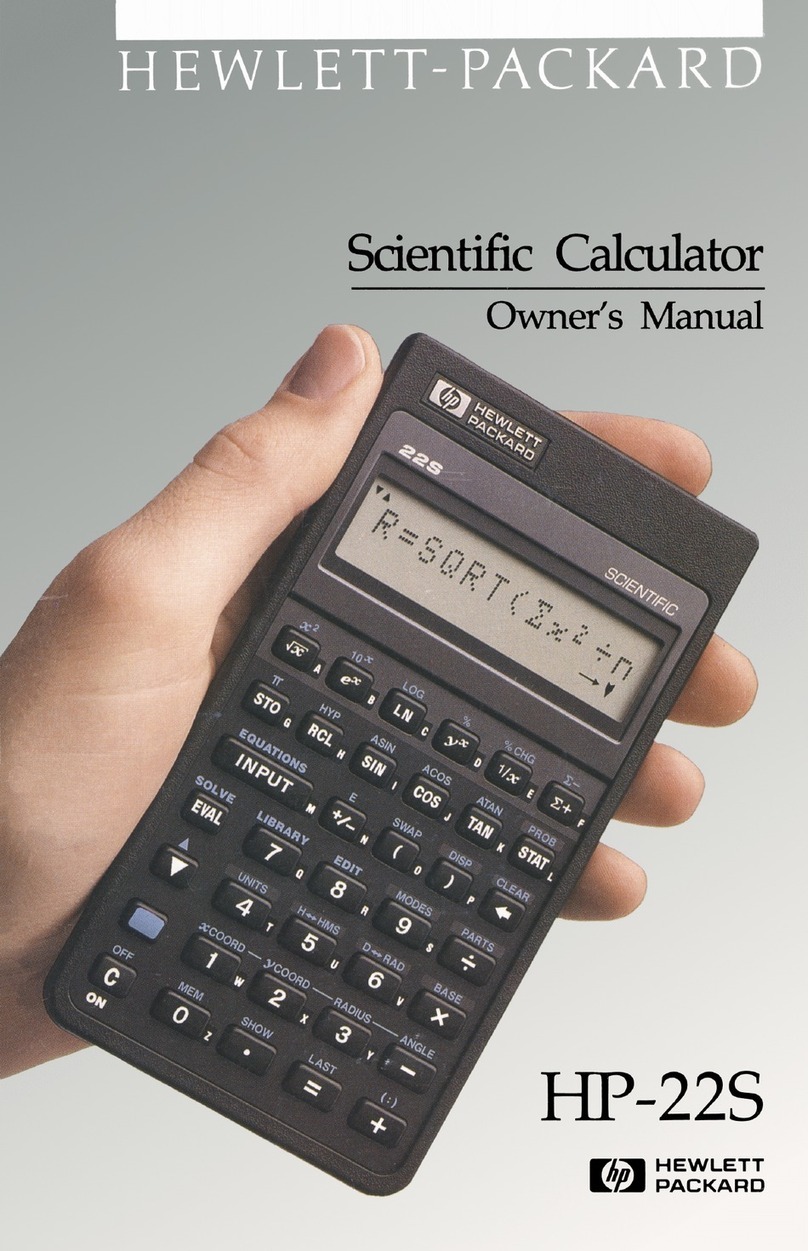 HP HP-225 User manual