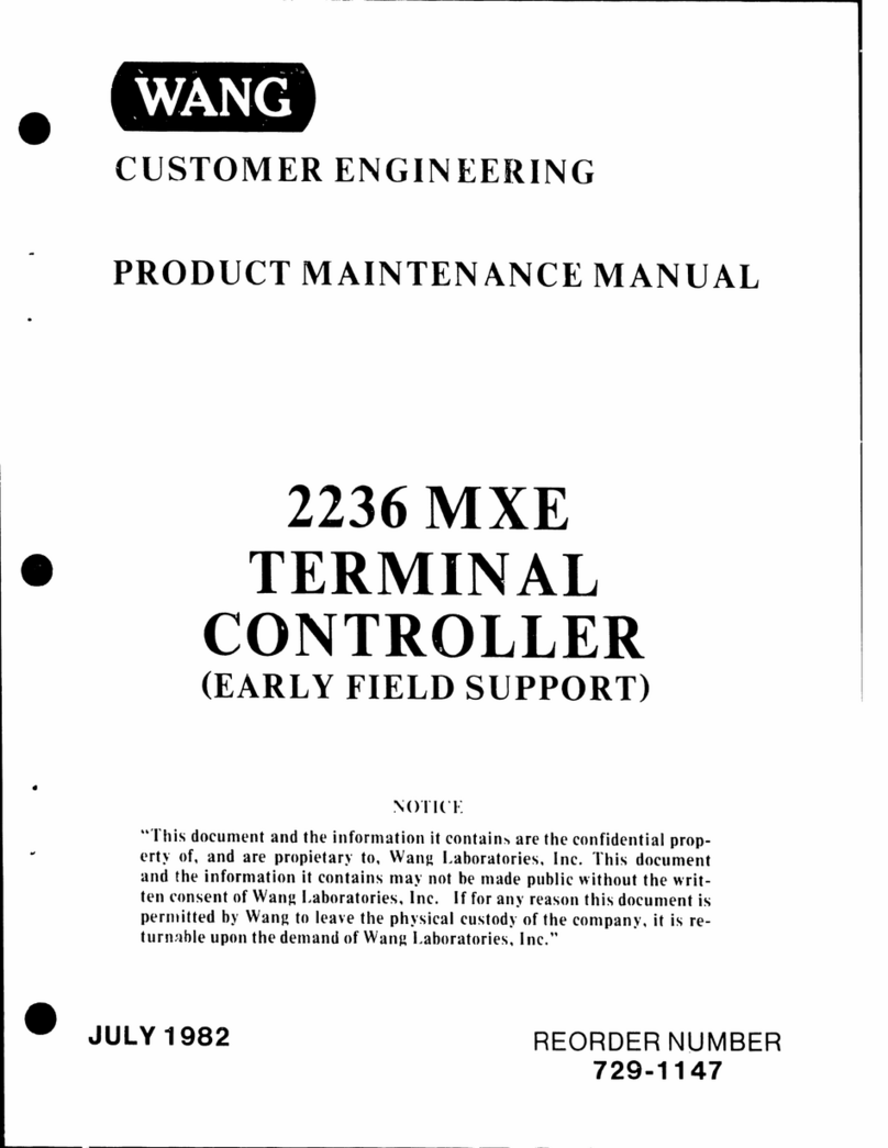 Wang 2236 User manual