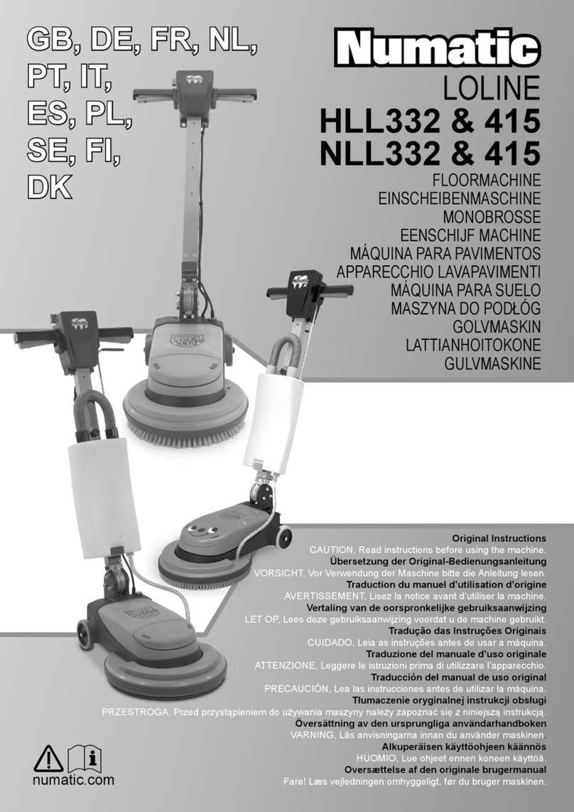 Numatic LOLINE HLL 332 User manual