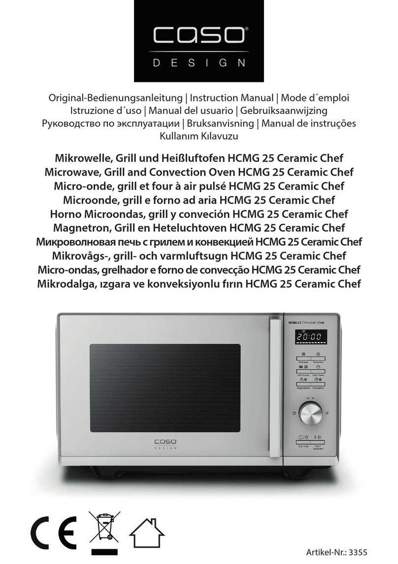CASO DESIGN HCMG 25 User manual