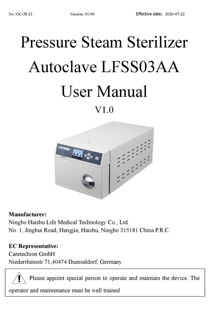 LAFOMED Autoclave LFSS03AA User manual