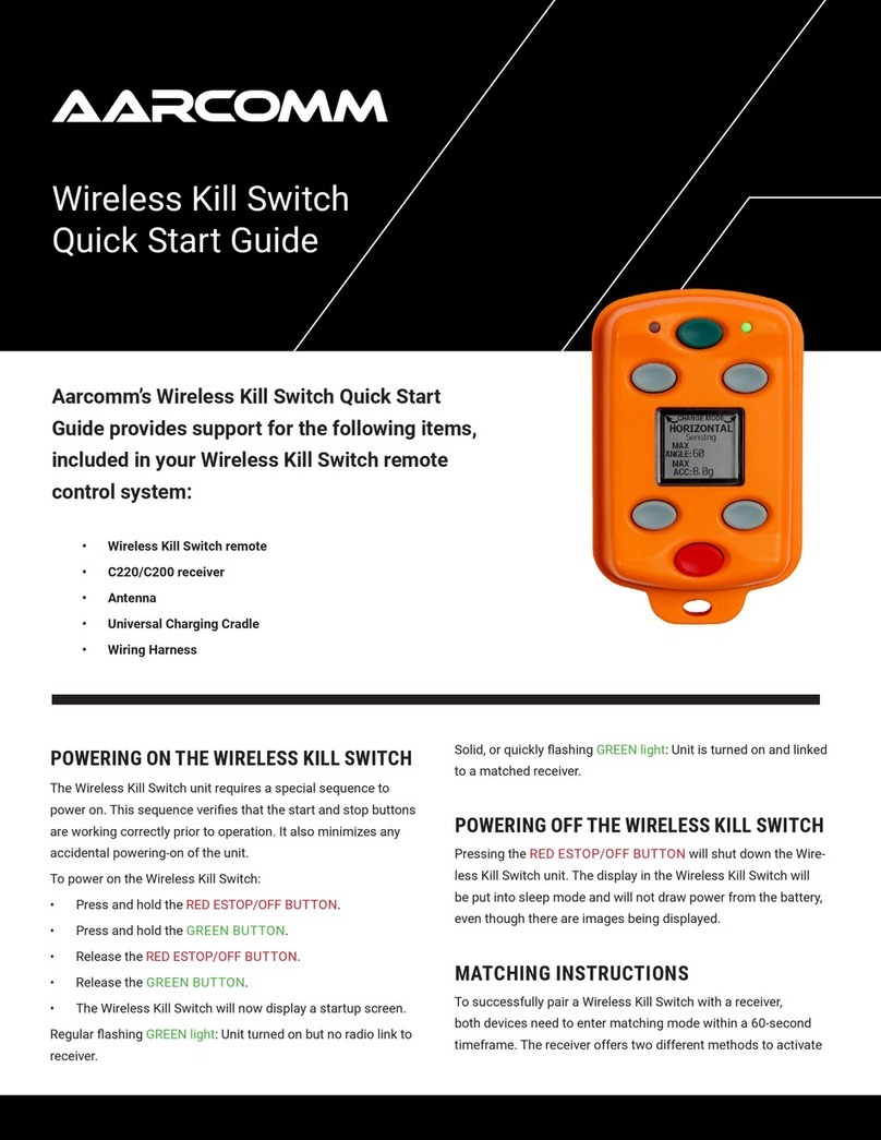 AARCOMM Wireless Kill Switch quick start guide