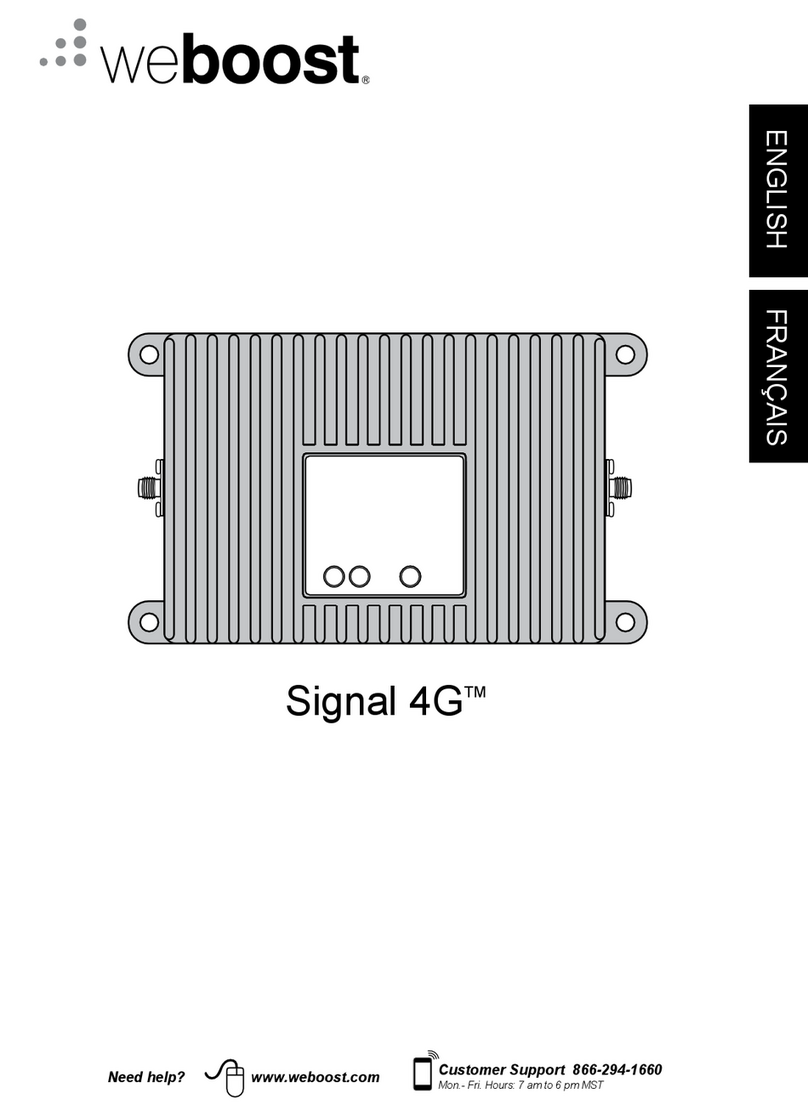 weBoost Signal 4G SmarTech III User manual