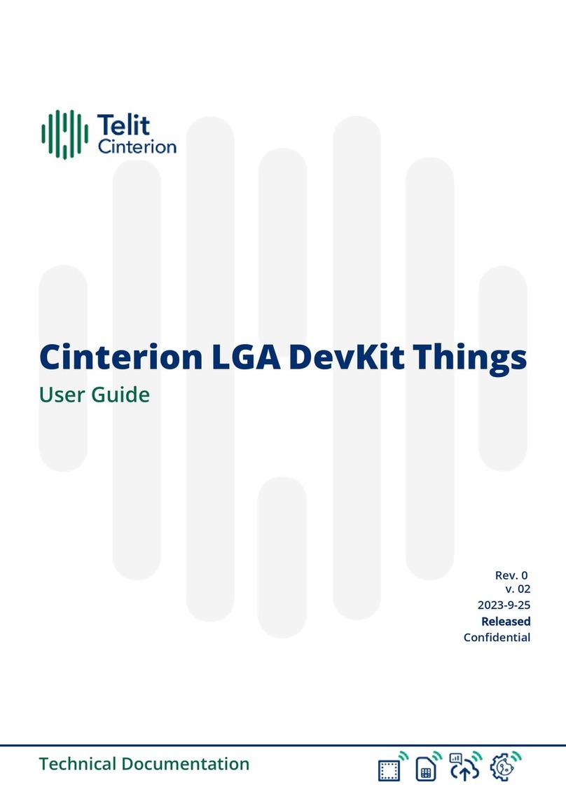 Telit Wireless Solutions Cinterion LGA DevKit Things user guide