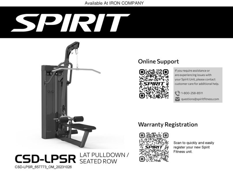 Spirit CSD-LPSR manual