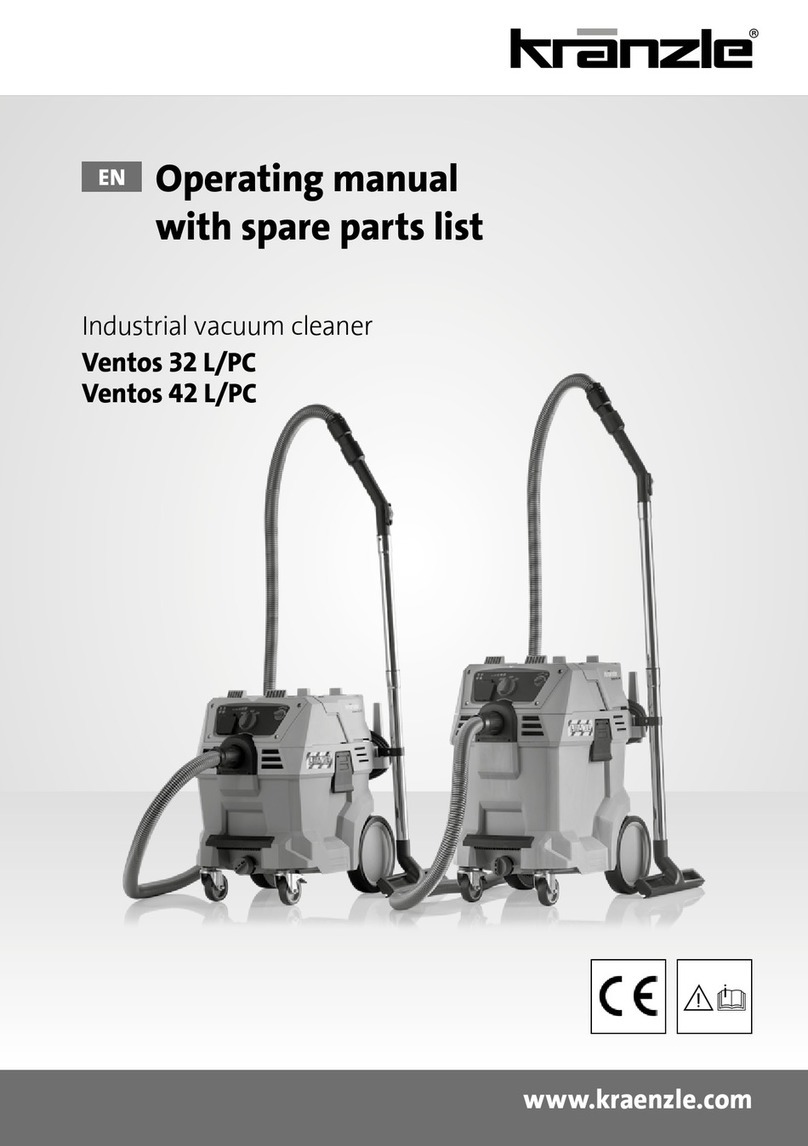 Kränzle Ventos 42 L/PC Operating manual with spare parts list