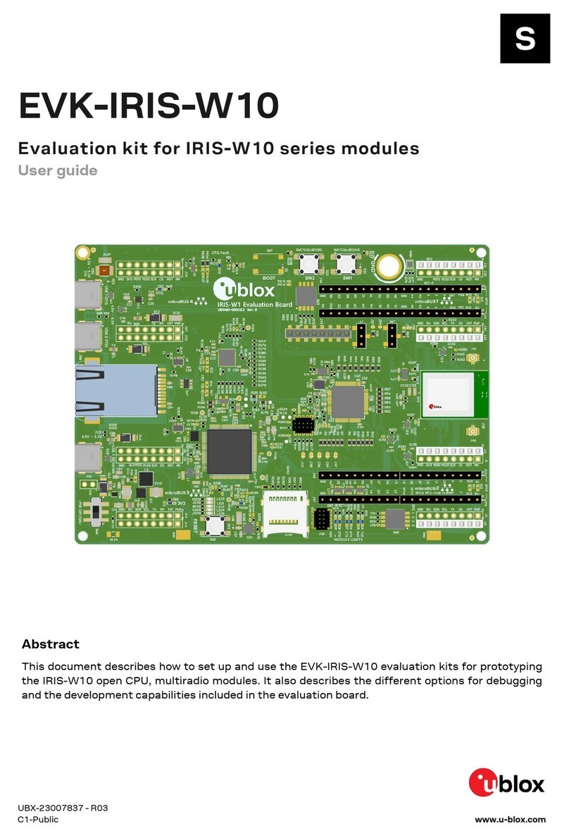 Ublox IRIS-W10 Series User manual