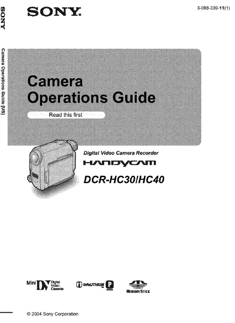 Sony DCR-HC30 - Handycam Camcorder - 680 KP Operation guide