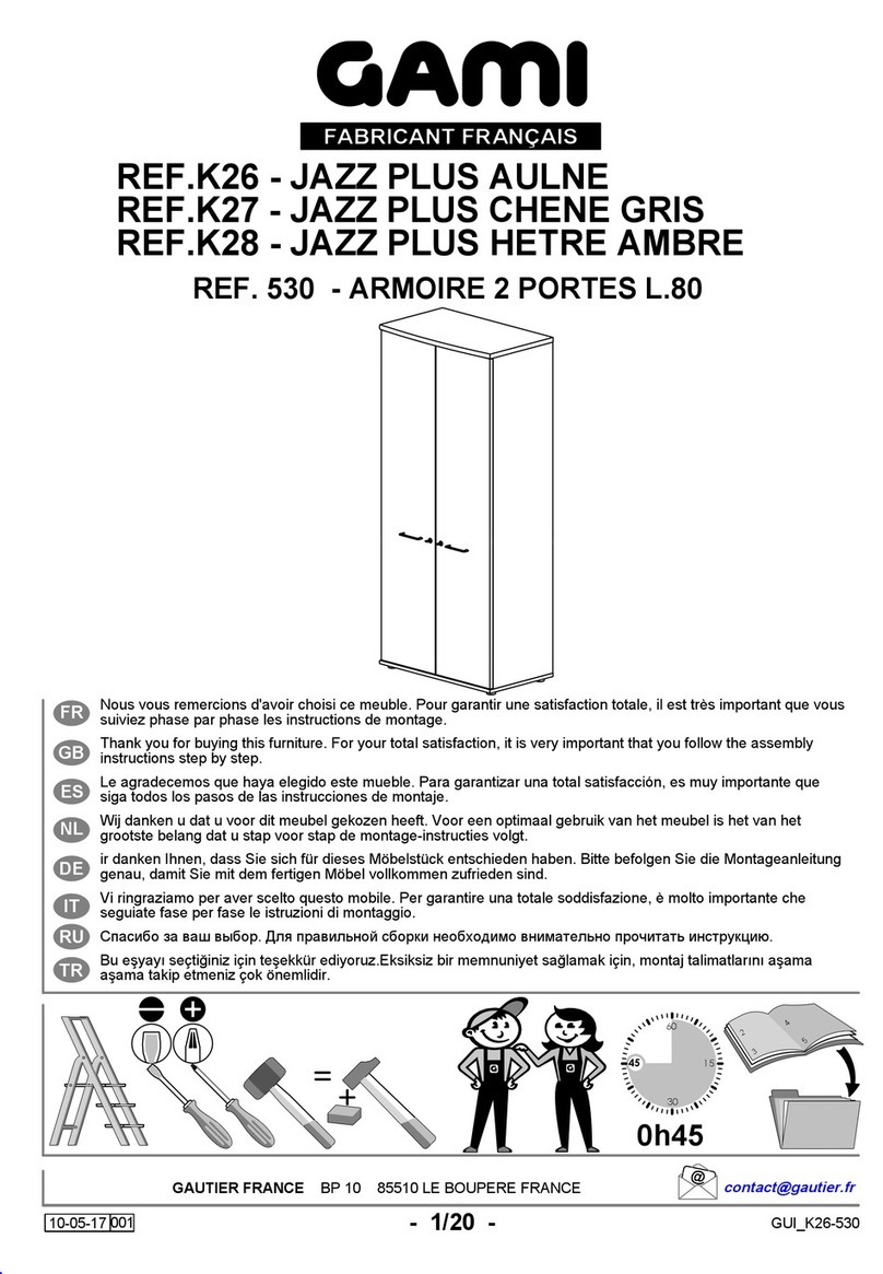 Gautier GAMI JAZZ PLUS K26 manual Gautier GAMI JAZZ PLUS K26 manual