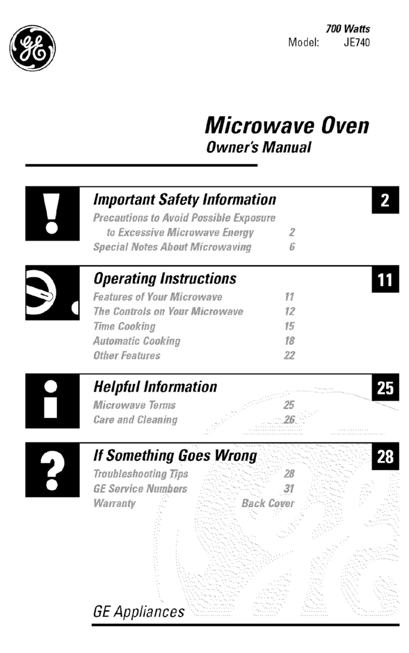 GE JE740 User manual