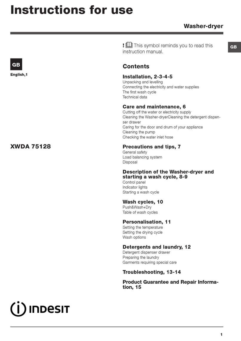 Indesit XWDA 75128 User manual