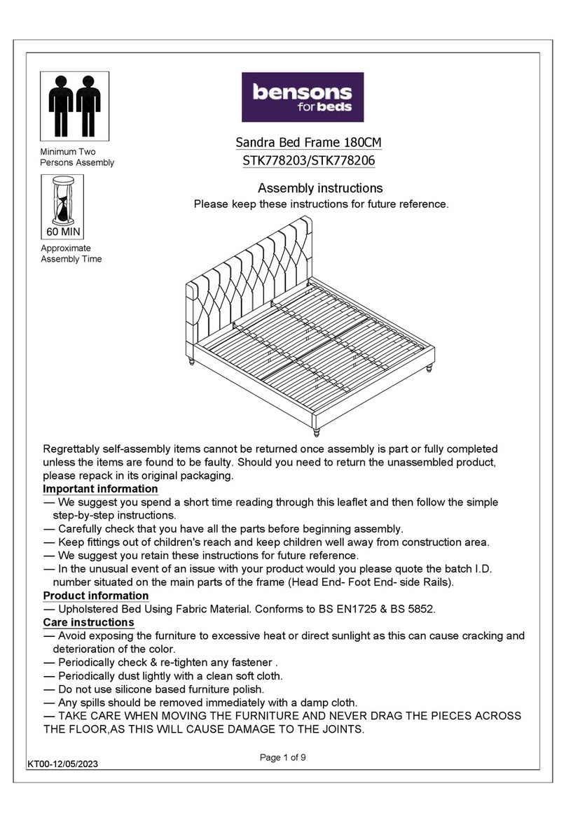 Bensons for Beds Sandra STK778203 User manual