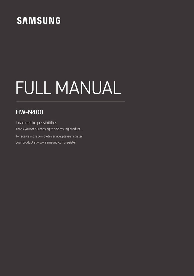 Samsung HW-N400 Installation instructions